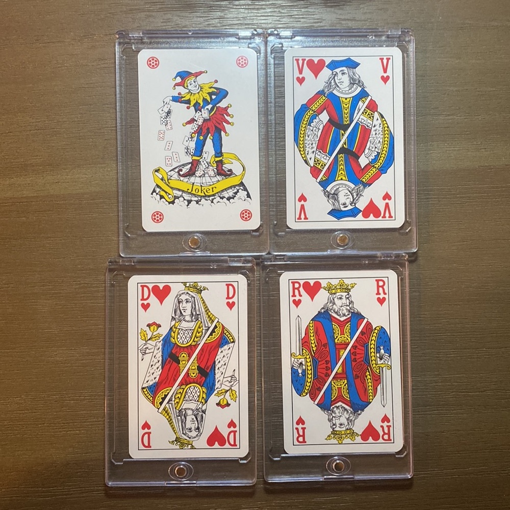 Louis Vuitton "R" Playing Card
